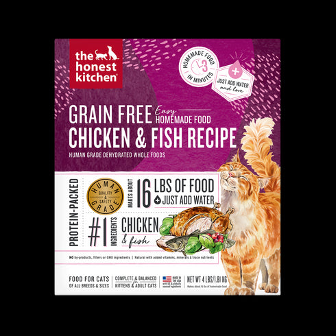 Honest Kitchen Grain Free Chicken Whitefish Dehydrated Cat Food 4lb - Poudre Pet and Feed Supply